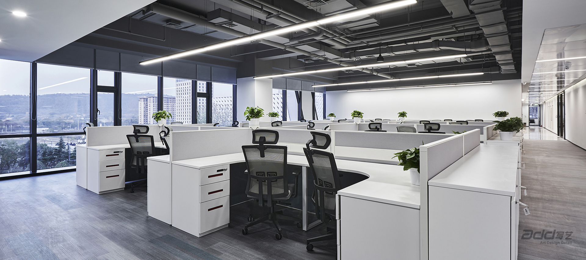 移遠通信辦公室裝修設(shè)計-辦公區(qū)-pc